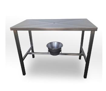 Mesa Anatomia Veterinária em Aço Inox